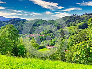 Forceyeru and La Redondina villages, Pilona municipality, Asturias, Spain photo