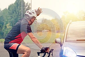 Forcing the right of way on the road