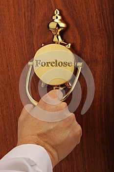 Forclose door knocker