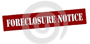 Forclosure notice