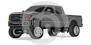 Ford F250 Super Duty in Vector photo