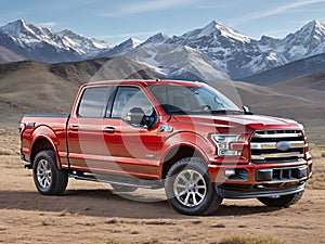 Ford F150s pickup truck car in USA nice landscape