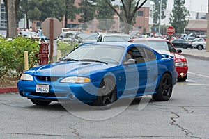 Ford Mustang car on display