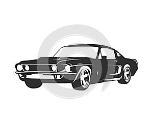 Ford Mustang First Gen Sihouette Vector