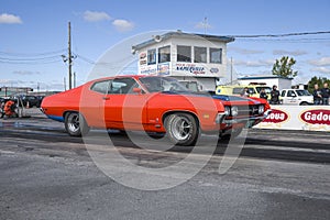 Ford torino on the track