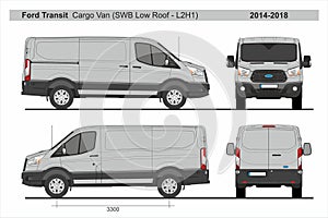 Ford Transit Cargo Van SWB Low Roof L2H1 2014-2018