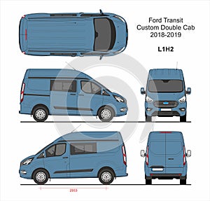 Ford Transit Custom Delivery Van L1H2 2018-2019