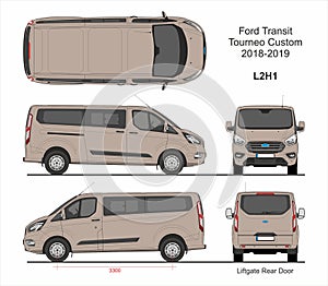 Ford Transit Tourneo Custom Van L2H1 2018-2019