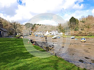 Forder Village and River Cornwall Uk