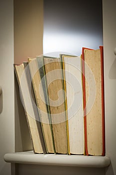 Fore edge of old books