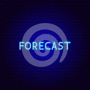 Forecast Neon Text