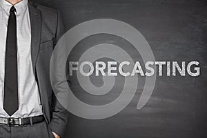 Forecasting on blackboard photo