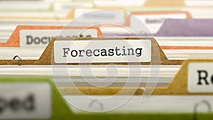 Forecasting Concept on File Label.