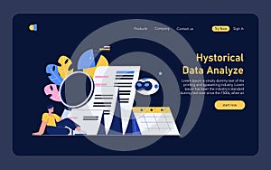 Forecasting. Flat Vector Illustration