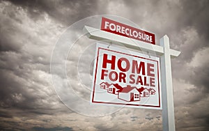 Foreclosure Home For Sale Real Estate Sign