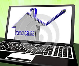 Foreclosure House Laptop Shows Lender Repossessing And Selling