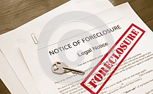 Foreclosure notice photo