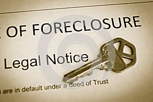 Foreclosure notice photo