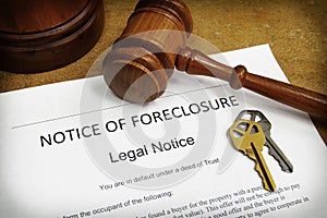 Foreclosure notice photo