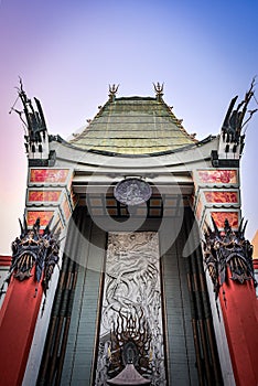 The Forecourt Entrance of Grauman\'s Chinese Theatre at Hollywood Boulevard - Los Angeles, California