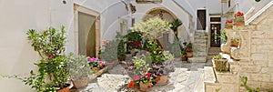 Forecourt of an south-italian house photo