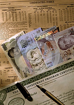 Foreign currencies notes