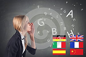 Foreign Language. Concept - learning, speaking,