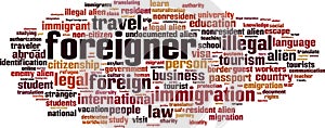 Foreigner word cloud
