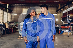 Foreman or worker work at factory site . Engineer or Technician in Plant. Industrial and Factory