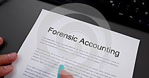 Forensic Accountant Financial Audit