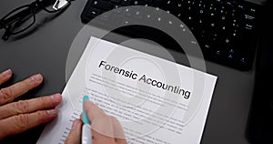 Forensic Accountant Financial Audit