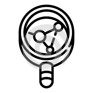 Forensic laboratory evidence icon, outline style