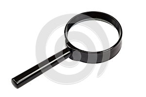 Forensic magnifier isolated on a white background.