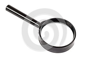 Forensic magnifier isolated on a white background.