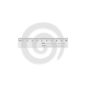 Forensic measuring ruler