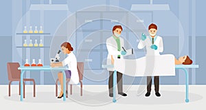 Forensic medical experts vector