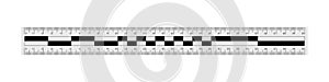 Forensic ruler for the evidence measuring photo