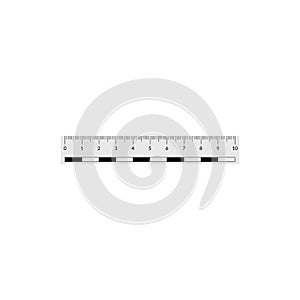 Forensic ruler for the measuring