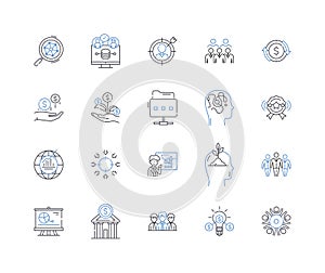 Forensic science line icons collection. Autopsy, DNA, Crime, Evidence, Investigation, Fingerprints, Toxicology vector