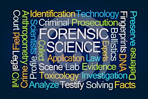 Forensic Science Word Cloud