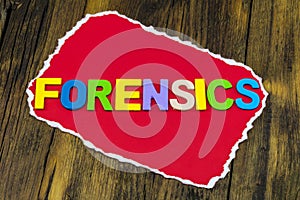 Forensics evidence police research crime scene investigation