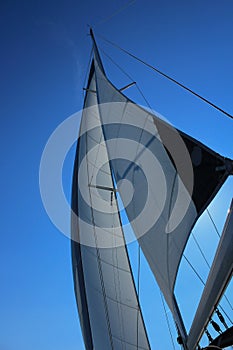 Foresail and mainsail