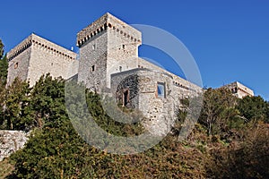Foreshortening of the fortress Albornoz in Narni photo