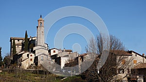 view of greccio  a village in italy  latium photo