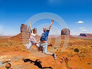 Foreshortening of Monument Valley photo