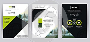 Forest brochure infographic