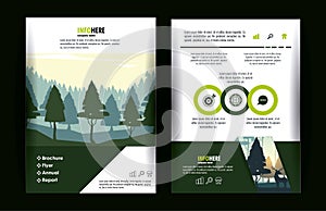 Forest brochure infographic