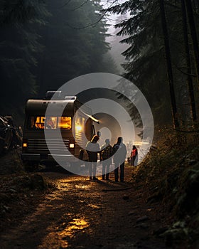 Forest Camping by Firelight adventure