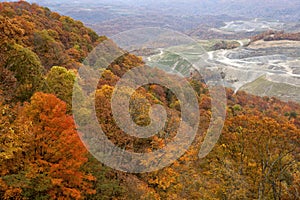 Forest and coal mine Appalachia photo