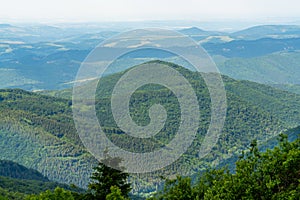 Forest-covered Dinaric Alps in Central Serbia